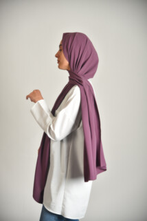 شال المدينة لون الباذنجان - Hijab