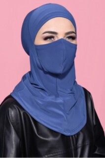 ملابس رياضية ملثمين حجاب نيلي - Hijab