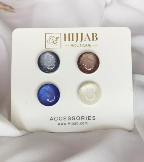 4 pièces (4 paires) islam femmes écharpes broche magnétique broche - 