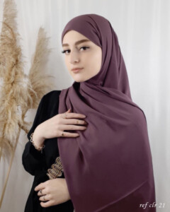 Crepe Shawl - Crepe shawl Sweet plum - - Crepe shawl Sweet plum 100318087 - Hijab