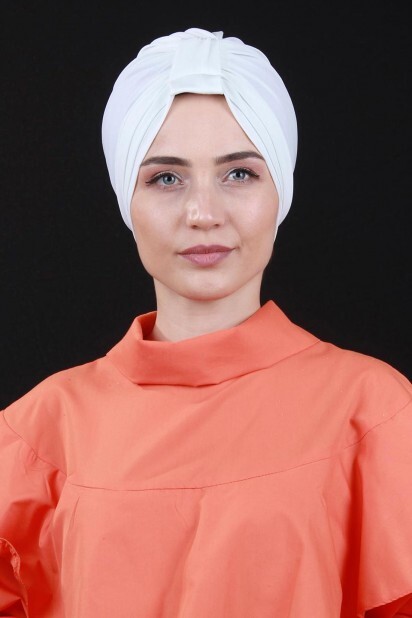 Bonnet Double Face 3 Rayures Blanc - 