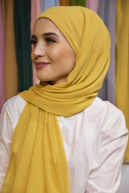 Ready Made Practical Bonnet Shawl Gold Yellow - 100285527 - 