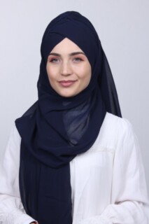 Bonnet Shawl Navy - 100285157 - 
