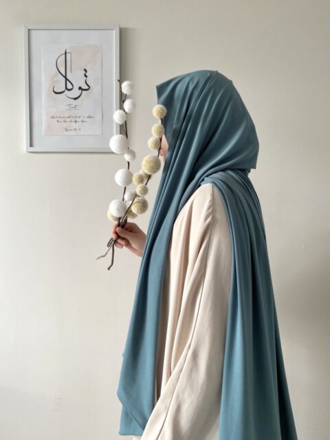 Maxi Jersey Sandy Hijjab®️ Creation - Pastel Blue 100357923 - 