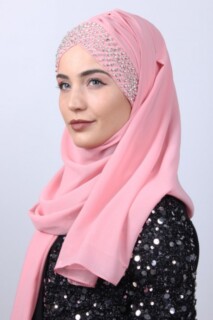 Châle Stone Boneli Design Rose Poudré - 