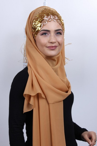 Design Princess Shawl Mustard Gold - 100282888 - 