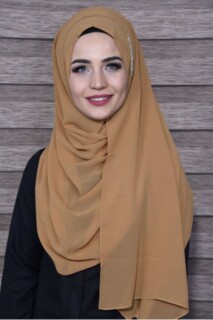Elegant Stone Shawl - Elégant Châle Pierre Caramel - Hijab
