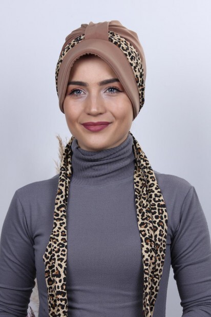 Hat-Cap Style - Scarf Hat Bonnet Tan - 100285009 - Hijab