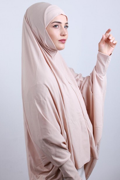 5XL Veiled Hijab Beige - 100285095 - 