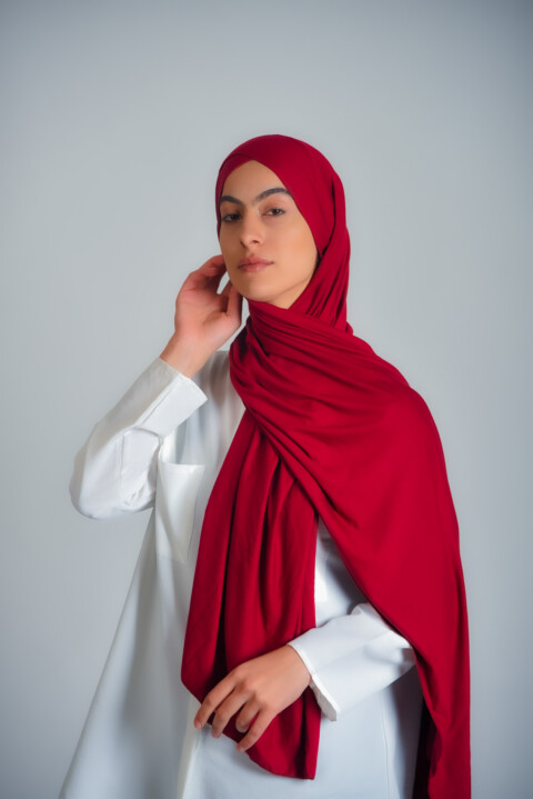 instant Cotton Cross - Jersey premium , bande croisé 06 - Hijab