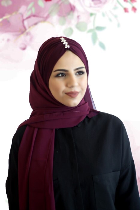 Ready Hijab - الكرز - كود: 62-04 - Hijab