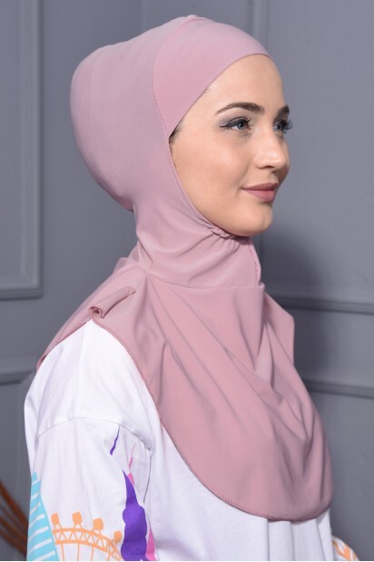 Col Hijab Rose Poudré - 