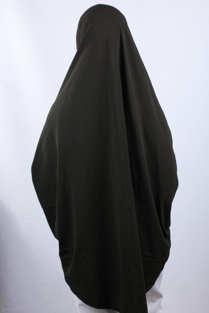 5XL Veiled Hijab Khaki Green - 100285101 - 