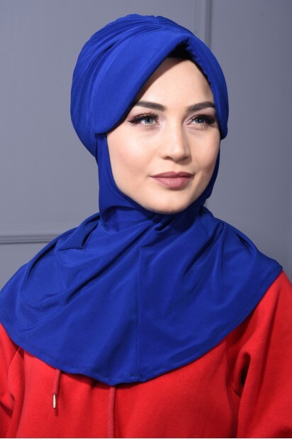 Cap-Hat Style - Sports Hat Scarf Sax - 100285645 - Hijab