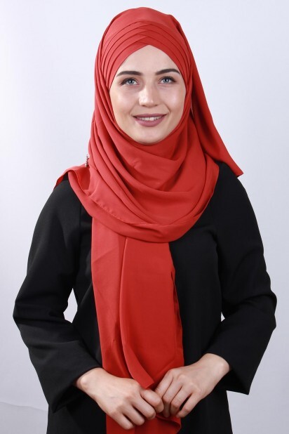 4 Drapé Hijab Châle Fleur De Grenade - 