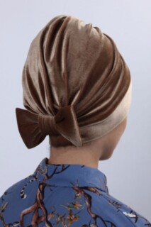 Velours Noeud Os Caramel - 