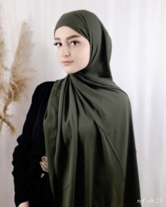 Crepe Shawl - Crepe shawl Forest - - Crepe shawl Forest 100318089 - Hijab