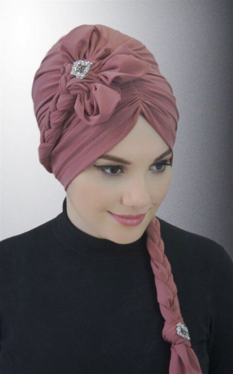 Floral Braided Bonnet Colored