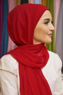 Ready Made Practical Bonnet Shawl Red - 100285534 - 