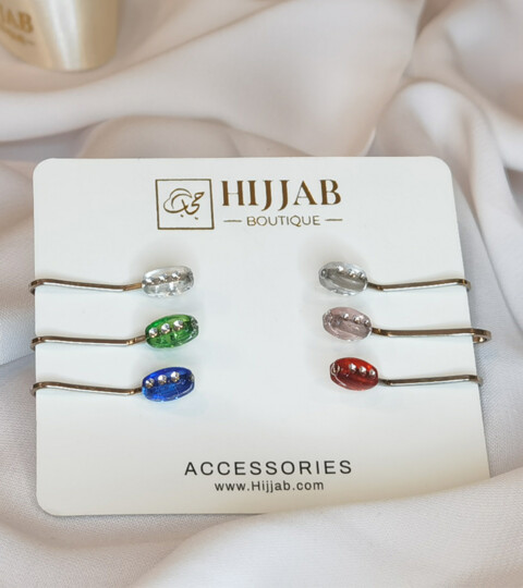 Écharpe Clip Hijab Musulman 6 pièces - 