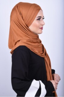 Combed Cotton 3-Striped Shawl Taba - 100285220 - 