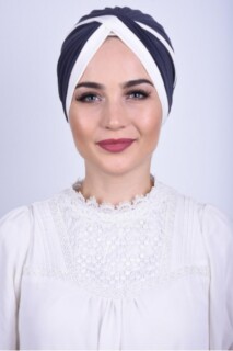 Knot style - Two Colored Vera Bonnet Smoked - 100285656 - Hijab