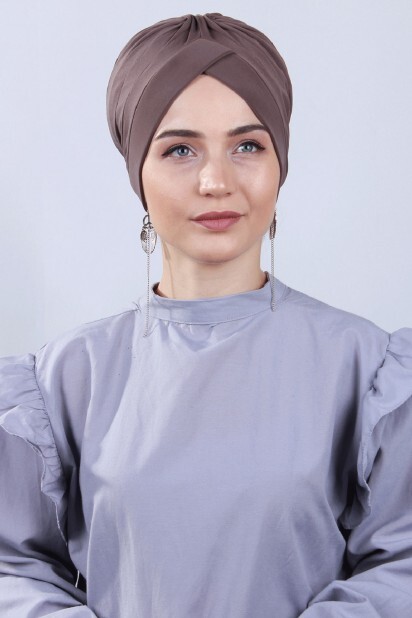 Double Side Bonnet - Nevrulu Double-Sided Bonnet Mink - 100285435 - Hijab