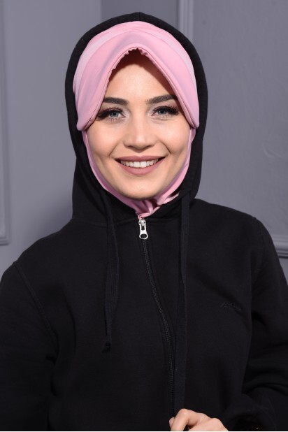 Sports Hat Scarf Powder Pink - 100285644 - 