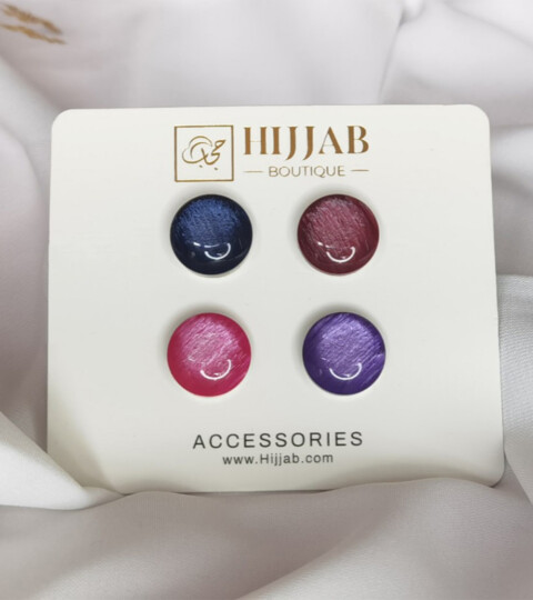 4 pièces (4 paires) islam femmes écharpes broche magnétique broche - 