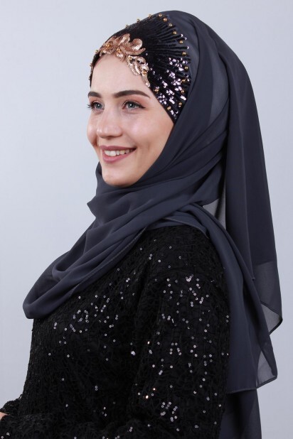 تصميم أميرة شال مدخن - 