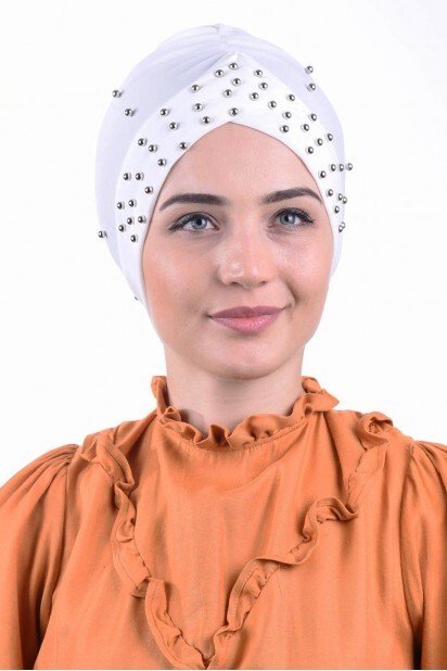 Bonnet De Piscine Perle Blanc - Hijab