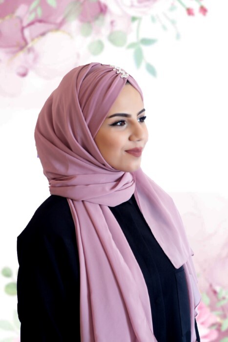 Evening Model - Rose - Code : 62-10 - Hijab
