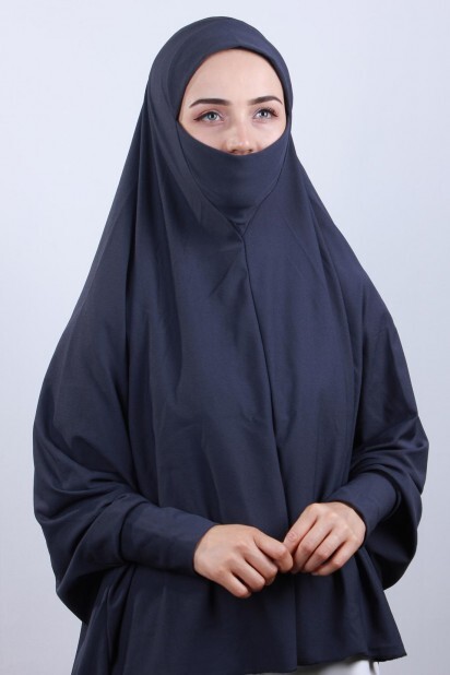 5XL Veiled Hijab Smoked - 100285098 - 