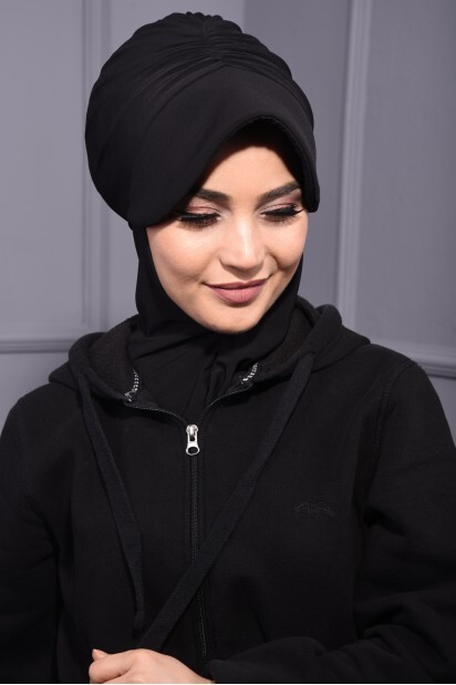 Sports Hat Scarf Black - 100285646 - 