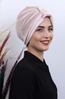 Velvet 3-Striped Bonnet Beige - 100282996 - 