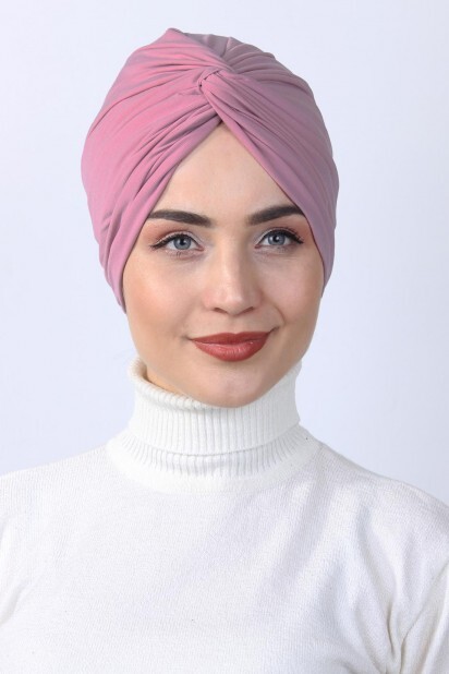 Noeud Bonnet Rose Séchée - Hijab