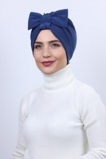 على الوجهين نيلي عظمي مع فيونكة - 