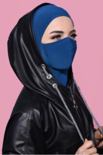 Hijab Sport Masqué Bleu Pétrole - 