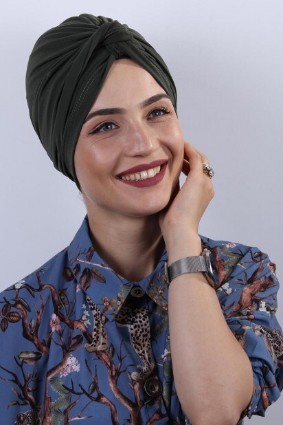 دولاما بون كاكي أخضر - Hijab