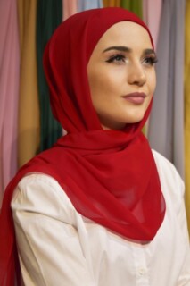 Ready Made Practical Bonnet Shawl Red - 100285534 - 