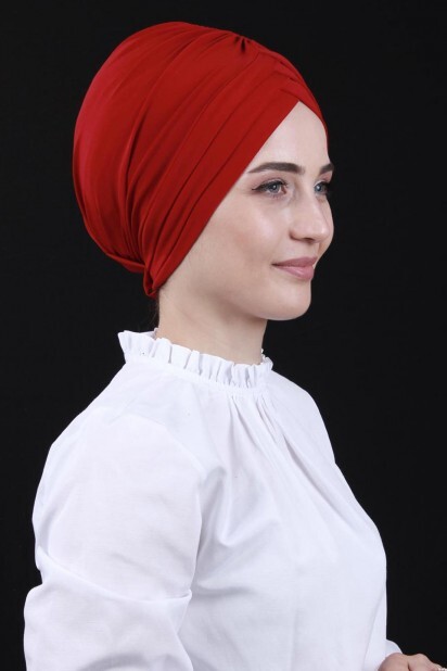 Double-Sided 3-Stripes Bonnet Red