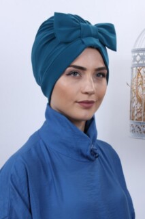 Bowtied Double-Sided Cap Petrol Blue - 100285295 - 