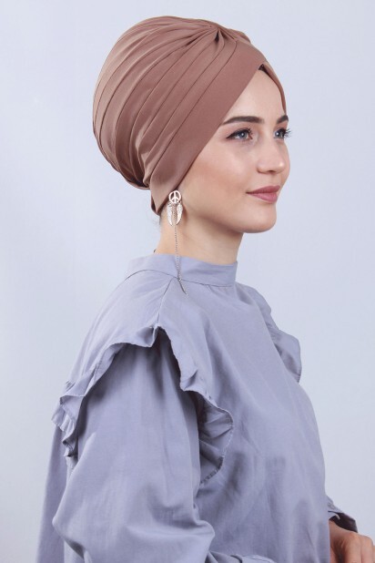 Nevrulu Double-Sided Bonnet Taba - 100285434 - 