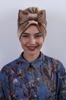 Velours Noeud Os Caramel - 