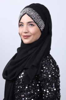 Stone Bonnet Design Shawl Black