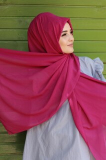 Plain Chiffon Shawl Wine