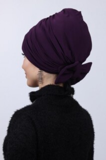 Two-Way Bonnet Purple With Filled Bow - 100285046 - 