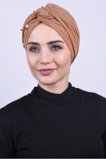 Pearly Wrap Bonnet Tan - 100284965 - 