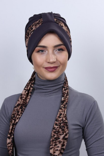 Hat-Cap Style - Scarf Hat Bonnet Smoked - 100285006 - Hijab