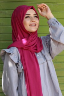 Plain Chiffon Shawl Wine
